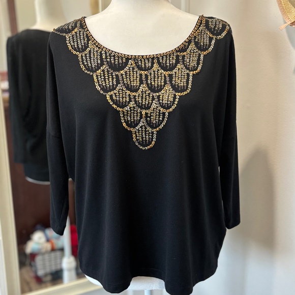 Ruby Rd Embellished Tee - NWOT! - Picture 5 of 9